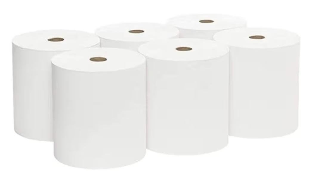 Maxi Roll 600g - (Pack Of 6) - High Absorbent Tissue Rolls - Soft & Strong Kitchen Towels For Restaurants, Office & Commercial Use